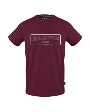 Aquascutum Slim-fit T-shirt met grafische print voor heren (Rood)