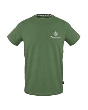 Aquascutum Heren Logo Katoen Regular T-shirt (Militair Groen)