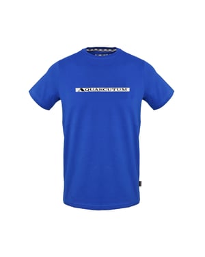 Aquascutum Heren-T-shirt met ruitjespatroon (Sky)