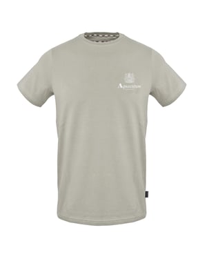 Aquascutum Heren T-shirt met opdruk (Grijs)