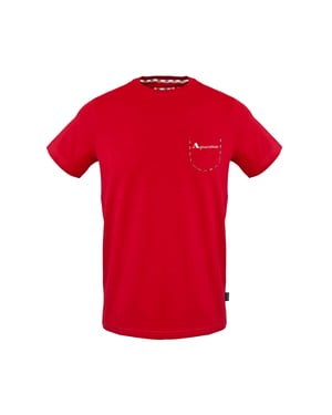 Aquascutum Unisex T-shirt voor volwassenen met ‘Dizzy Dino’-motief (Rood)