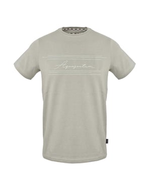 Aquascutum Unisex Logo Regular T-shirt voor volwassenen (Grijs)