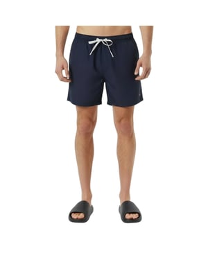Jack Wills Herenswimshorts van gemiddelde lengte met geborduurd logo (Marine)