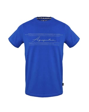 Aquascutum Unisex Logo Regular T-shirt voor volwassenen (Sky)