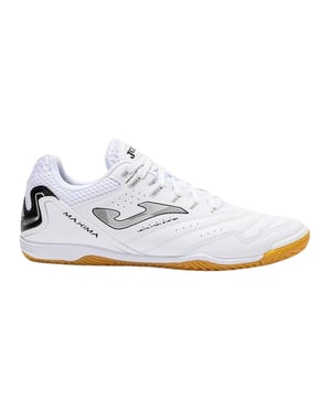 Joma Maxima-zaalvoetbalschoenen voor heren met verstevigde neus (Wit/Grijs)