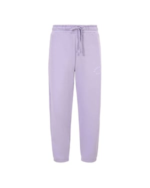 Blank Essentials Joggingbroek voor heren met gebogen logo (Violet)