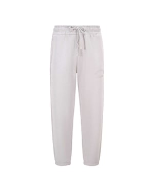 Blank Essentials Joggingbroek voor heren met gebogen logo (Grijs)