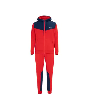 Lonsdale Tweekleurig trainingspak van katoenmix voor heren (Rood, Marine)