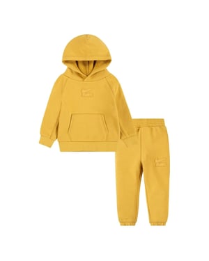 Nike Set met hoodie en joggingbroek voor peuters (Goudgeel)