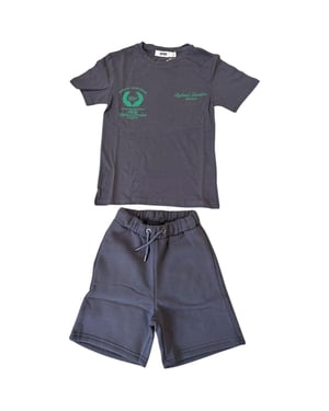 DFND London Set met T-shirt en korte broek voor jongens (Grijs)