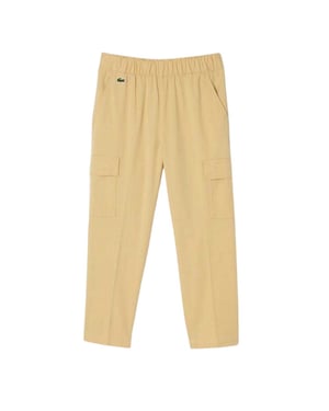 Lacoste Dames/Dames Gabardine Cargo Broek (Natuurlijk)