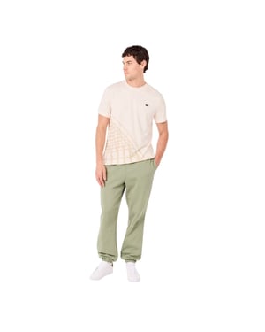 Lacoste Joggingbroek van fleece voor heren, normale pasvorm (Tijm Groen)