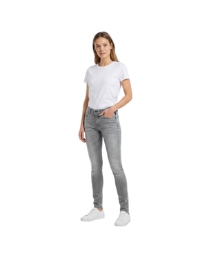 Replay Nieuwe Luz effen skinny jeans voor dames (Grijs)