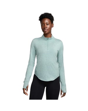 Nike Swift hardloopshirt met kwartrits voor dames (Cannon Heather)