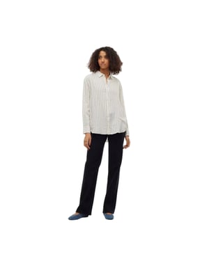 Vero Moda Dames/Dames Gestreept Shirt Met Lange Mouwen (Sneeuwwitje)