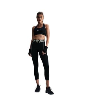 Nike Dames-joggingbroek met Pro-logo (Zwart)