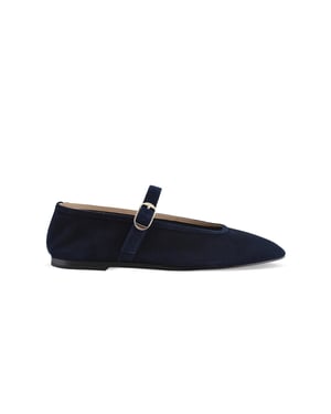 Le Monde Béryl Mary Jane-ballerina's Blauw