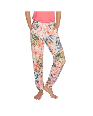 PJ Salvage Loungebroek met bloemenprint voor dames (Rosa)