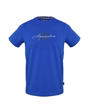 Aquascutum Aquascutum Script T-shirt voor heren (Blauw)