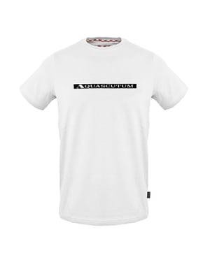 Aquascutum Heren Box Logo T-shirt (Wit)