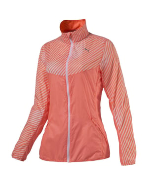 Puma Dames Graphic Woven Jacket (Oranje)