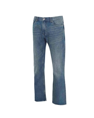 Firetrap Heren-jeans van katoen met bootcut-pasvorm uit Tokio (Blauwe Was)