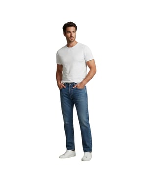 Levis 511 katoenen slim-fit jeans voor heren (Blauw)