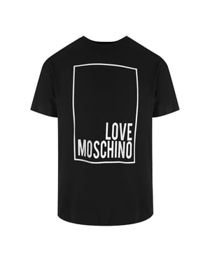 Love Moschino Box Logo Zwart T-shirt