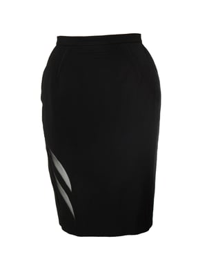 Thierry Mugler, minirok met transparante details