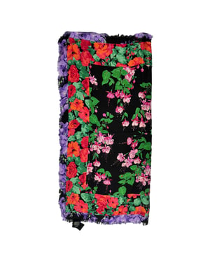 Gucci Bloemenprint Sjaal in Multicolor Zijde