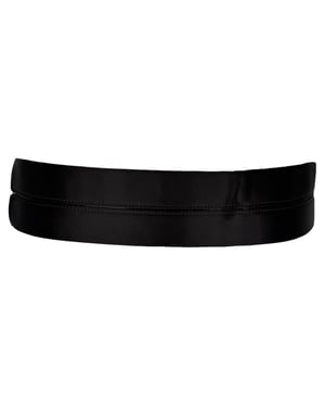 Lanvin Brede Tailleband in Zwarte Satijn