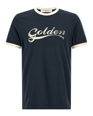Golden Goose Blauwe Katoenen T-Shirt