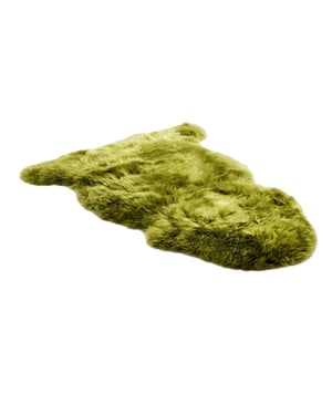 Echte groene schapenvacht Natuurlijke Zijdezachte, Zachte, Zachte Luchtige Echte Wollen Tapijt