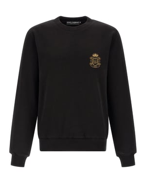 Dolce & Gabbana Zwarte Katoenen Sweatshirt