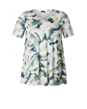 YEST CURVE Ankie Essential Tops - Mint/Multi-Colour