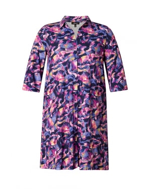 COLLETTA Oda Tops - Dark Blue/Multi col