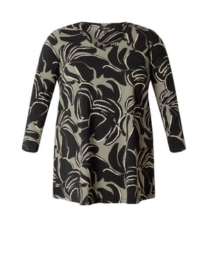 COLLETTA Noor Essential Tops - Black Multi Colour