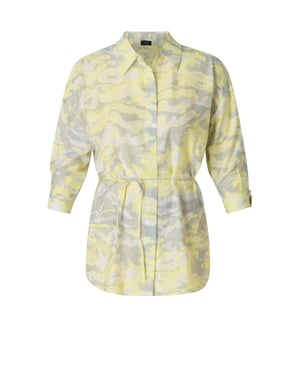 YEST CURVE Una Tops - Soft Grey/Multi Colo