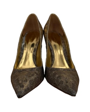 Gianvito Rossi Gianvito 105 Punttaille Pumps in Gouden Metalen Glitter