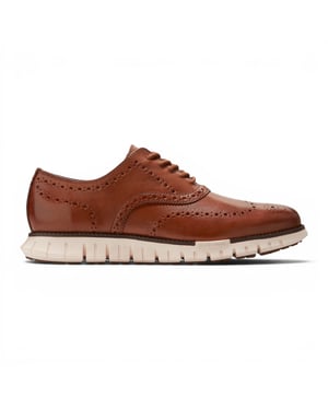 Cole Haan ZeroGrand Wingtip Oxford Trainer Bruine Leren Sneakers voor Heren - C39602