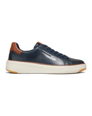 Cole Haan GrandPro Luxe Mile Trainer Blauwe Leren Sneakers voor Heren - C37158