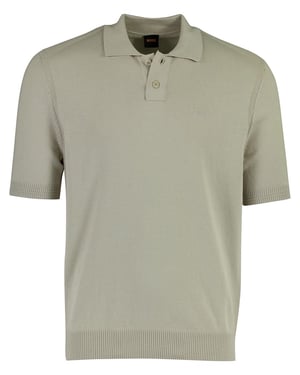 Poloshirt BOSS Orange Asac_P beige gebreid