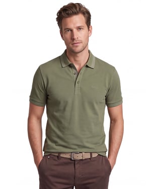 Polo Boss Green Paddy regular fit logo groen
