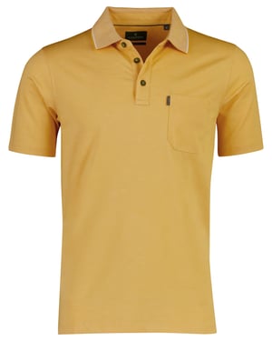 Polo Casa moda geel wijde fit 3 knopen