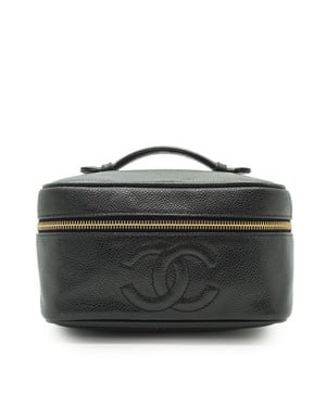 Chanel Vintage leren handtas/kaptafel