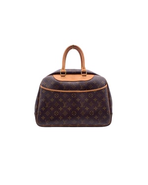 Louis Vuitton Vintage Stoffen Handtas Deauville
