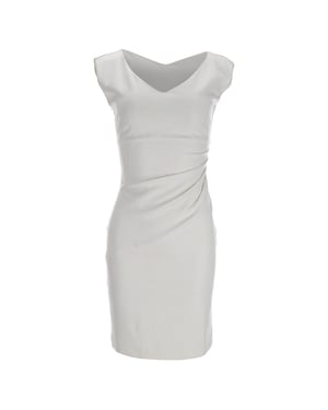 Diane Von Furstenberg Bevin gerimpelde schedejurk in witte viscose