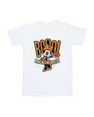 Disney Dames/Dames Boo Trick Or Treat Minnie Mouse Katoenen Vriendje T-shirt (Wit)