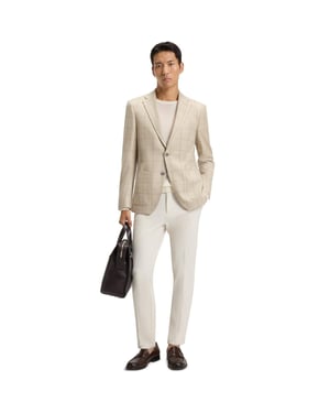 Hugo Boss Heren Leno-P Trui (Wit)