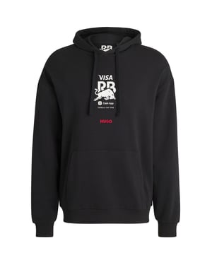 Hugo Heren Vcarb Racing Bulls Back Print Hoodie (Zwart)